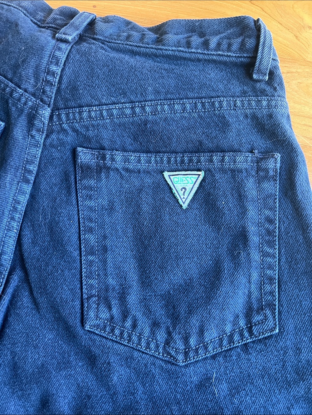 Vintage 90’s Guess jorts in navy denim size 29 - Picture 6 of 8